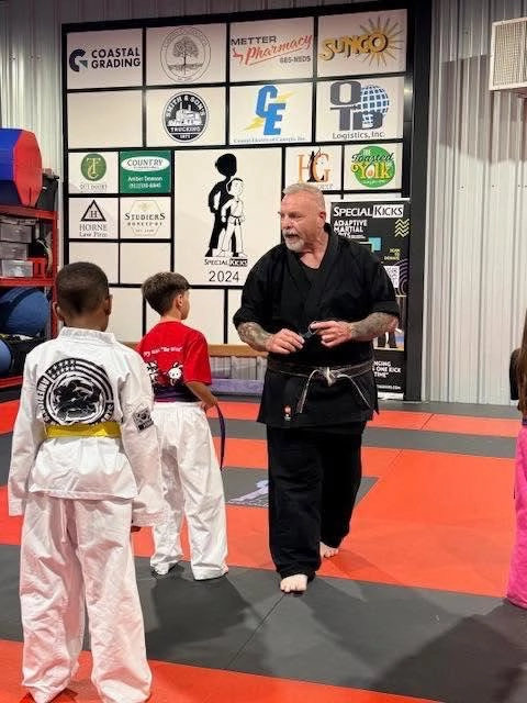Students on the mat